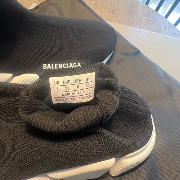 Balenciaga Speed 2.0 sneakers 38 Black w/ box & dustbag - Picture 5 of 5